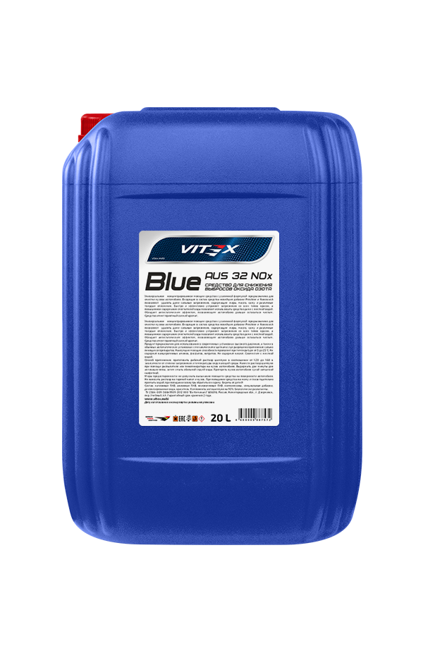 Мочевина Vitex Blue AUS 32 NOx  для дизелей технологии SCR (Катализатор) Евро 4/5/6 20L