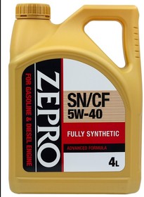 Масло моторное ZEPRO F-S SAE 5W40 SN/CF 4L (№30011333004)