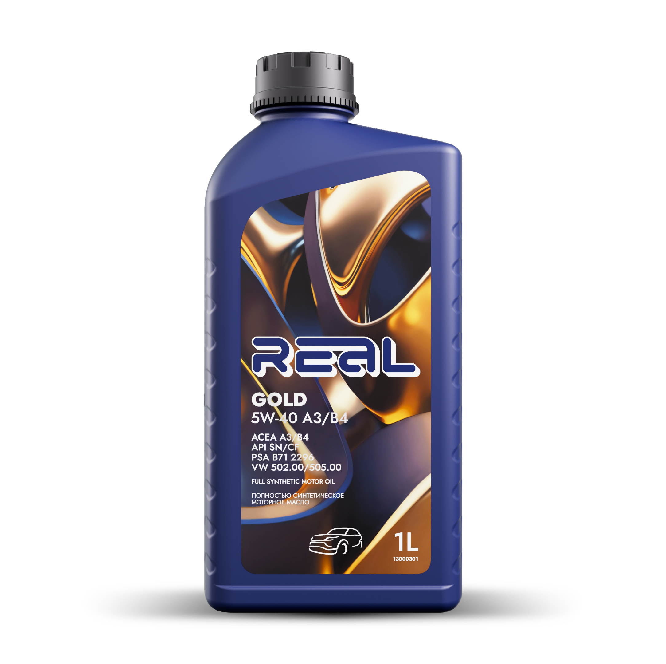 Моторное масло REAL GOLD SAE 5W40 A3/B4 1L (№G1020001)
