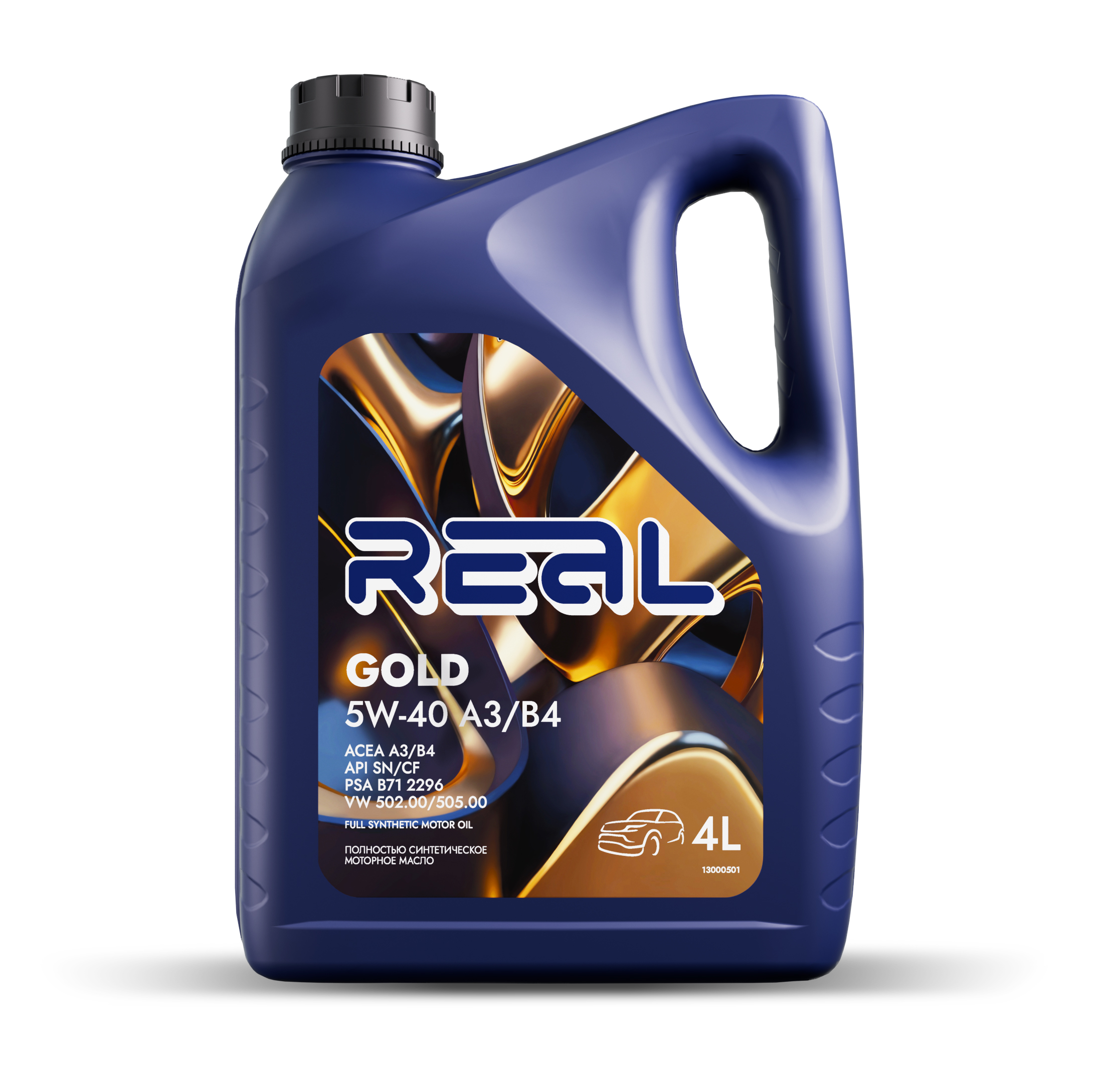 Моторное масло REAL GOLD SAE 5W40 A3/B4 4L (№G1020004)
