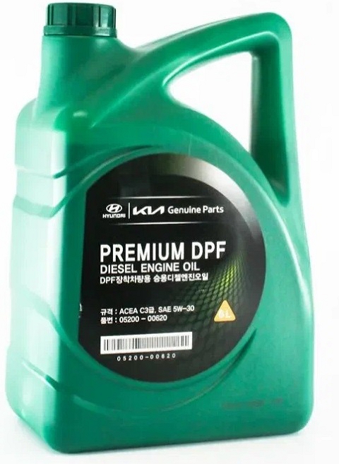 Масло моторное Hyundai Premium DPF Diesel SAE 5W30 6L (№0520000620)