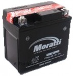 АКБ Мото "Moratti" 12 V 9 А/ч (YTX9-BS)+электролит