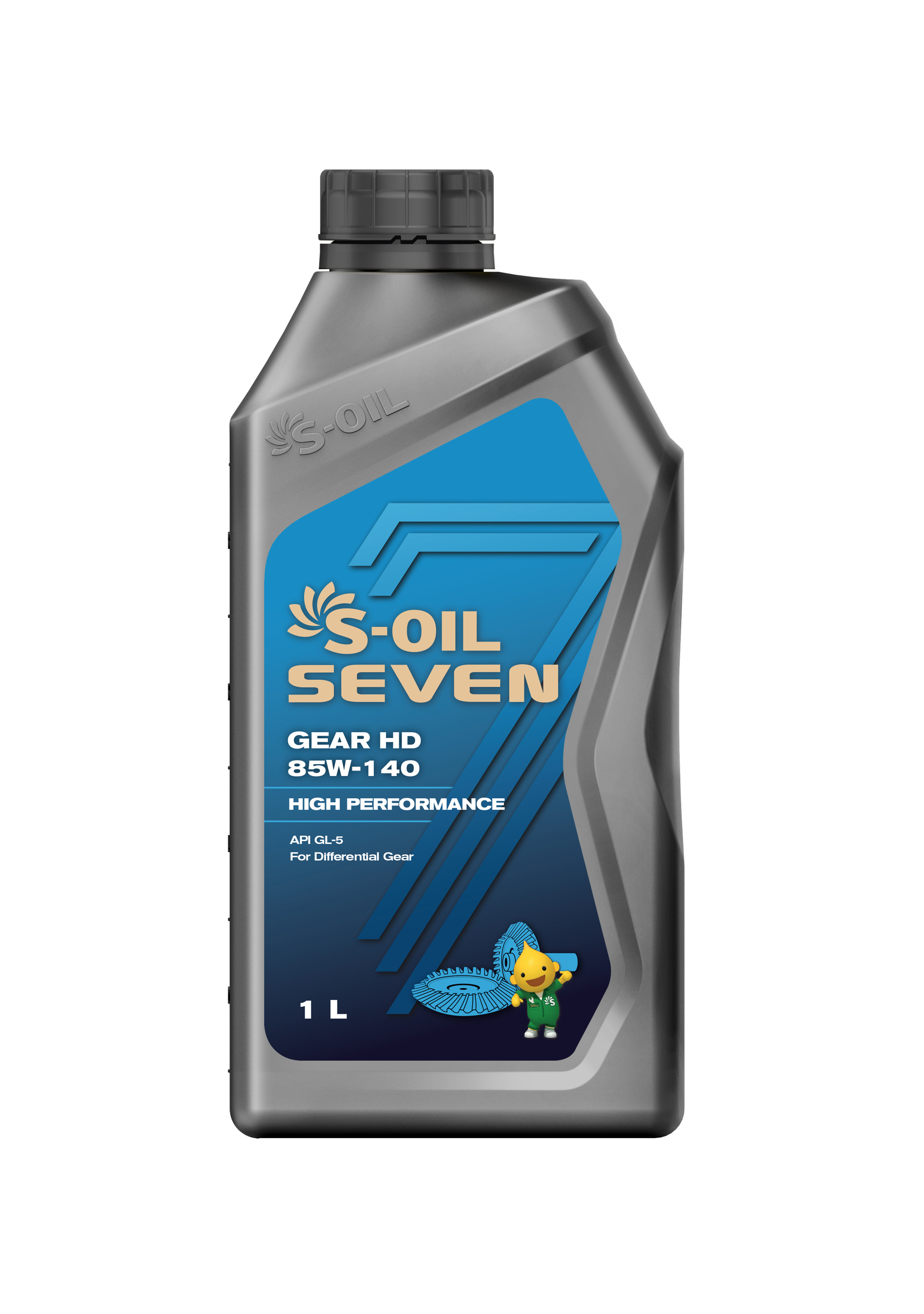 Масло трансмиссионное S-OIL 7 GEAR HD SAE 85W140 GL5 1L (№E107800)
