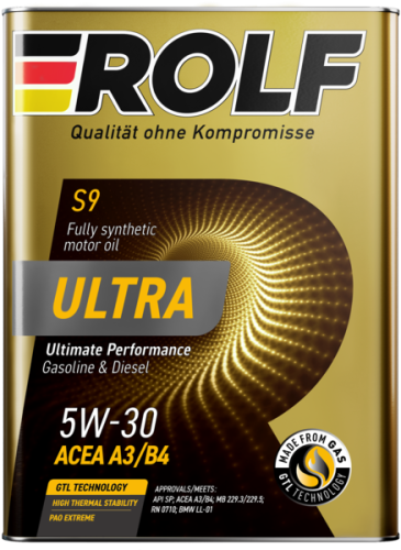 Масло моторное ROLF Ultra SAE 5W30 SP 4L (№323105)