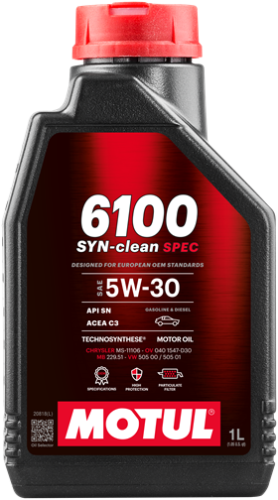 Масло моторное MOTUL 6100 SYN-CLEAN SAE 5W30 1L (№112460)