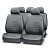Чехлы PREMIER PLATINUM VIP, серый, эко кожа, SRS AIRBAG, 6 молний