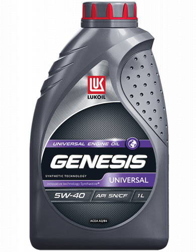 Масло моторное Лукойл Genesis UNIVERSAL SAE 5W40 SN/CF 1L (№3148630)