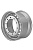 Диск ASTERRO 9,0х22,5 M22 10/335 ET159 D281 усилен. 16 мм (2237A)  серебро
