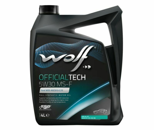 Масло моторное WOLF OFFICIALTECH SAE 5W30 MS-FORD 4L (8308710)