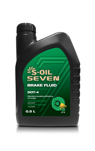 Тормозная жидкость S-OIL 7 BRAKE FLUID DOT 4 1л (№E403820)